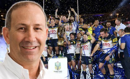 Dr Cliff Mallett and the North Queensland Cowboys.